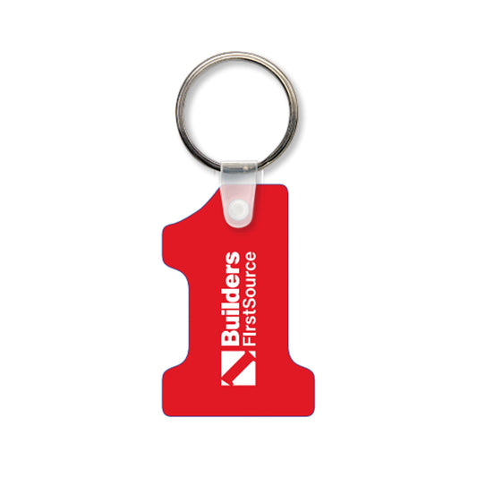 Builders FirstSource - 1 Shaped Soft Plastic Keychain