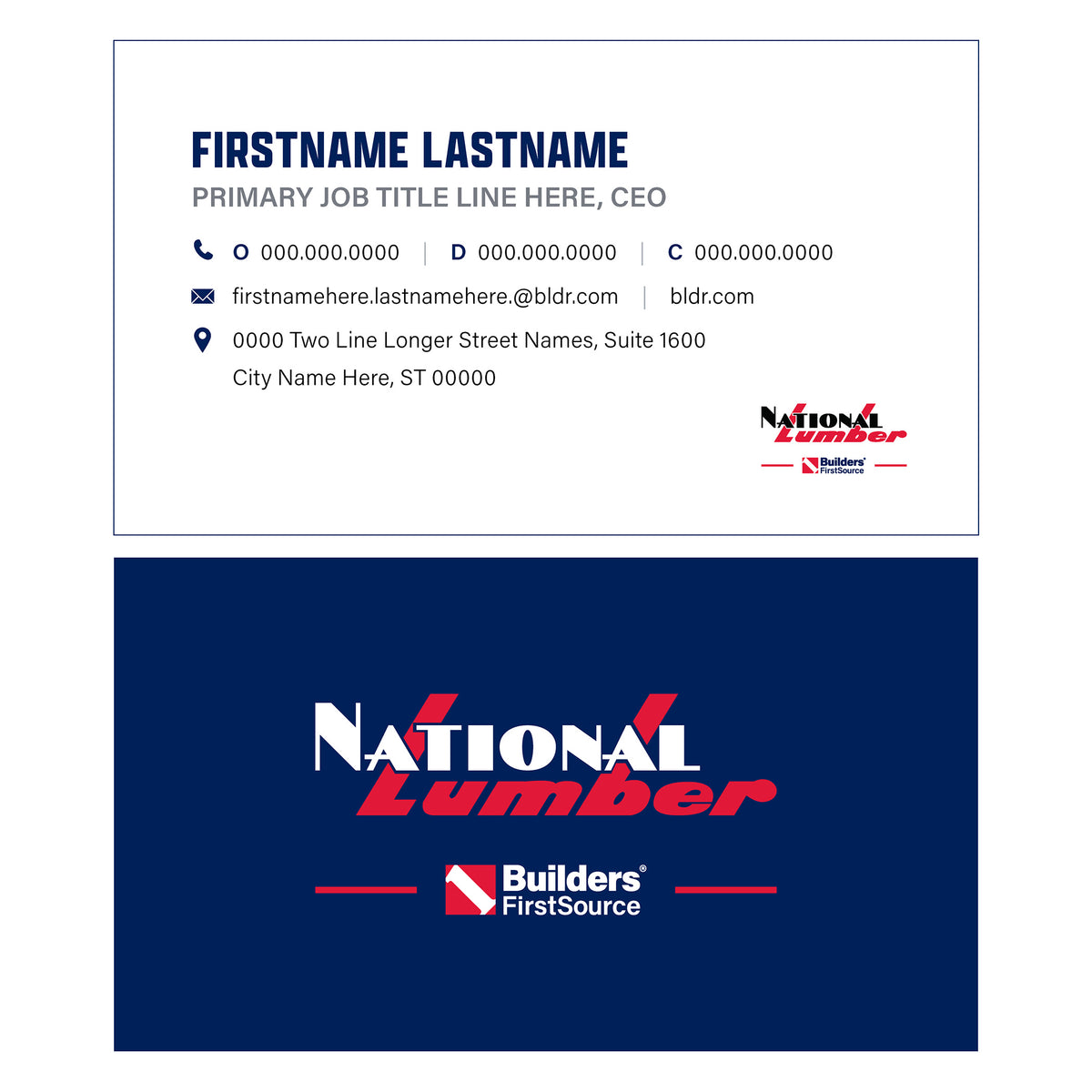 Builders FirstSource - Business Cards