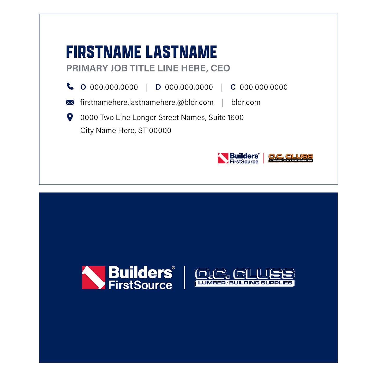 Builders FirstSource - Business Cards
