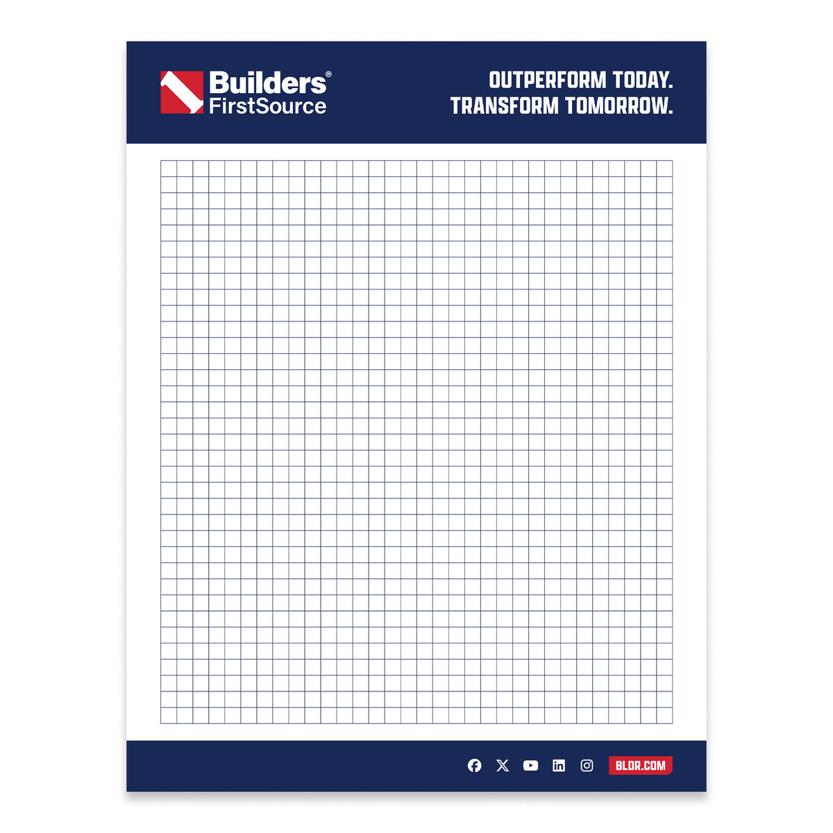 Builders FirstSource - 50 Sheet Notepad (8.5" x 11")