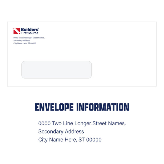 Builders FirstSource - #10 Envelopes (4.125" x 9.5")