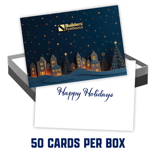 LIMITED - Builders FirstSource 2025 Holiday Cards - 1 Box (50 Cards/Envelopes)
