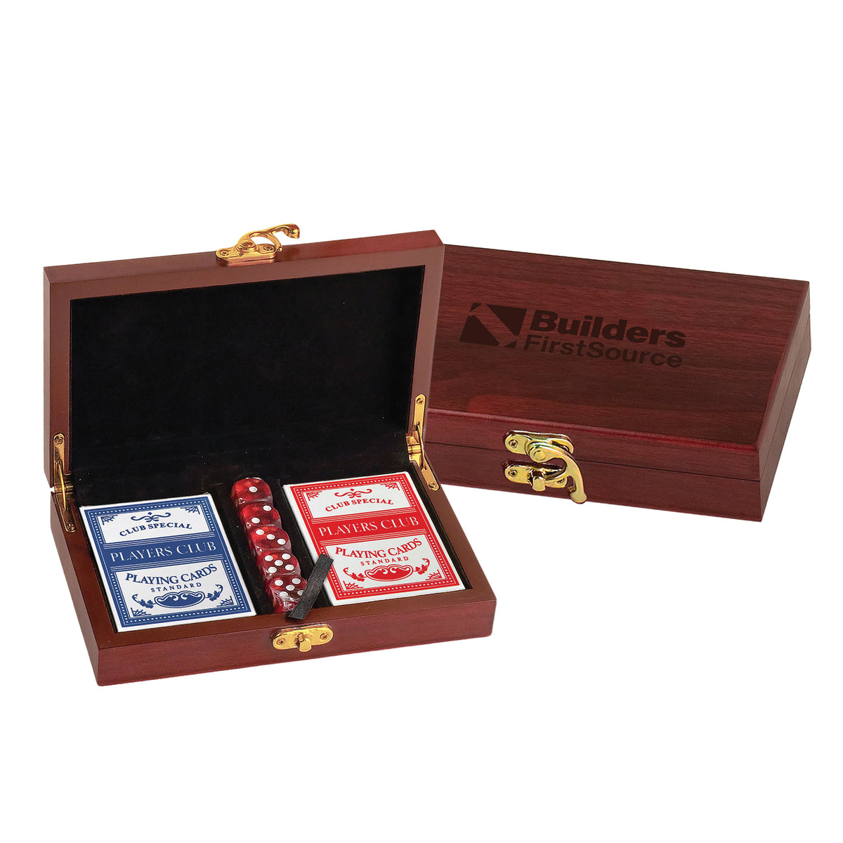 Builders FirstSource - Rosewood Finish Card and Dice Set