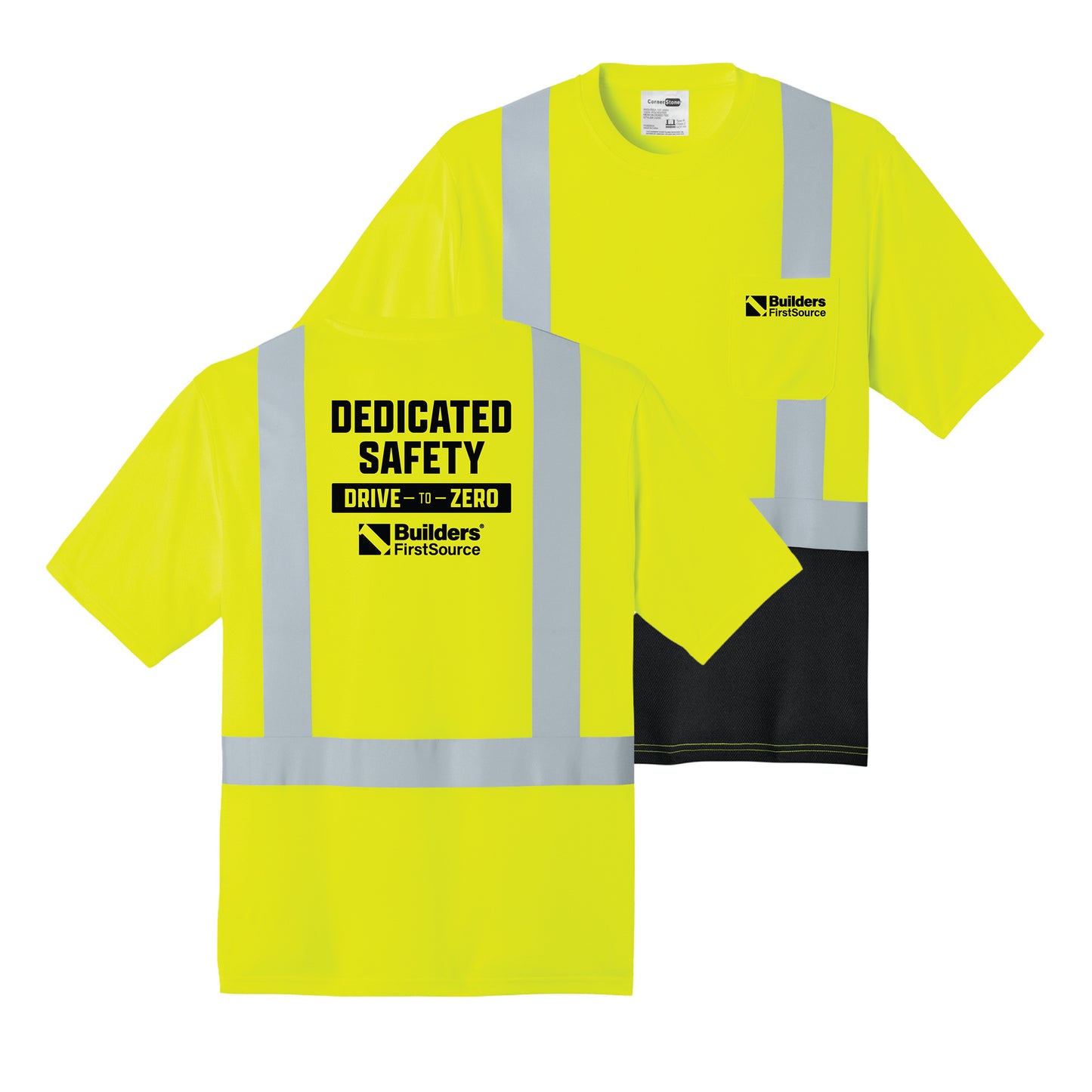 CornerStone - ANSI 107 Class 2 Short Sleeve Mesh Blocked Tee