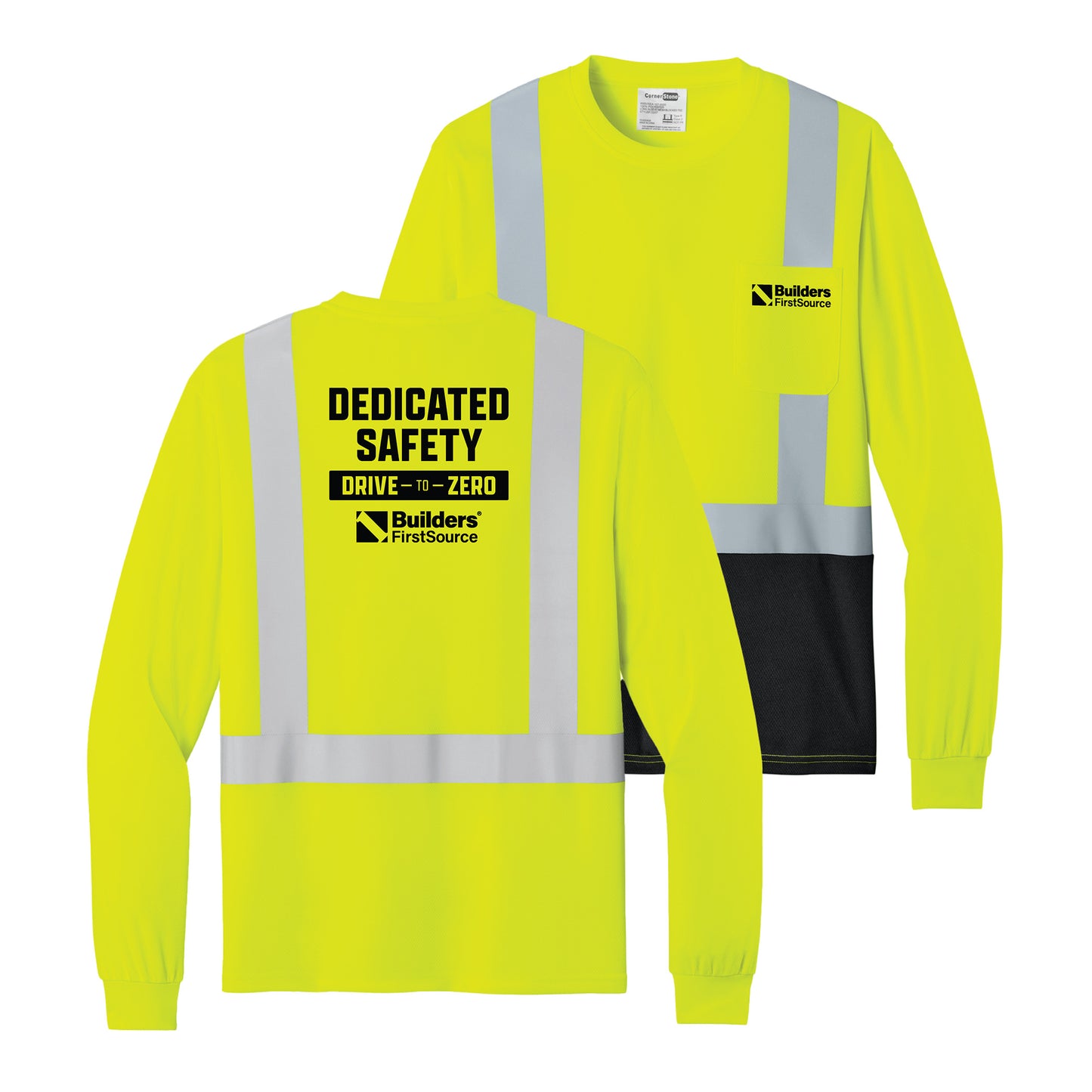 CornerStone - ANSI 107 Class 2 Long Sleeve Mesh Blocked Tee