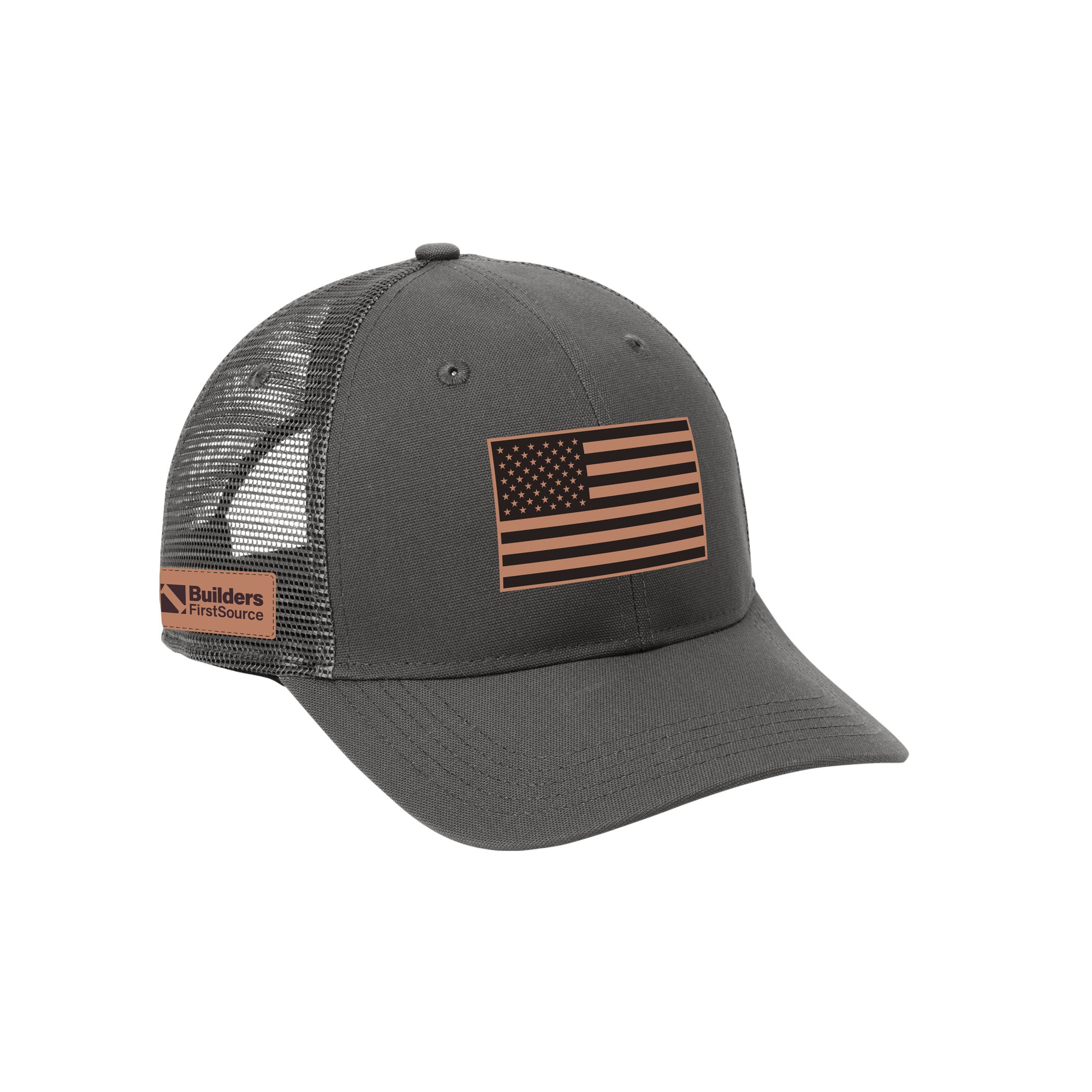 Carhartt Rugged Professional Series Hat With Rectangular BFS American Flag Patch