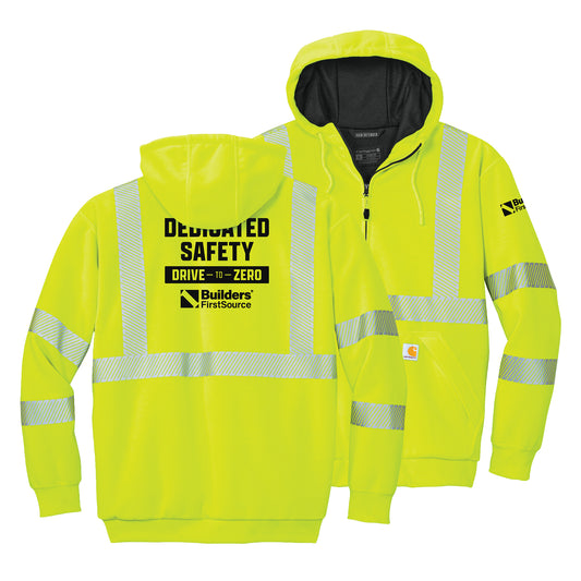 Carhartt® ANSI 107 Class 3 Lined Full-Zip Sweatshirt