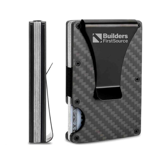 Builders FirstSource - Minimalist Carbon Fiber RFID Blocking Aluminum Metal Wallet