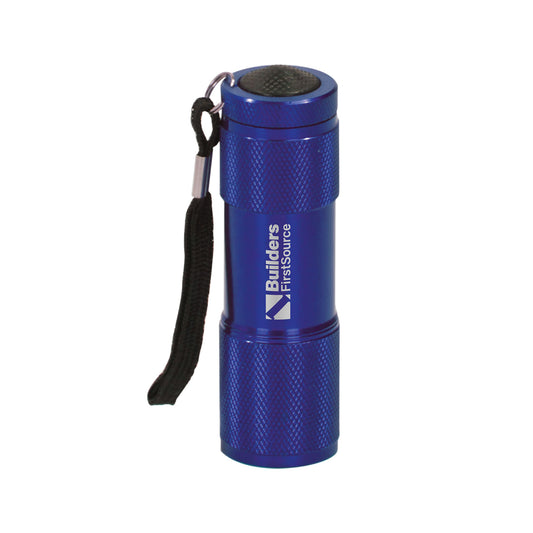 Builders FirstSource - 3 3/8" 9-LED Laserable Flashlight with Strap