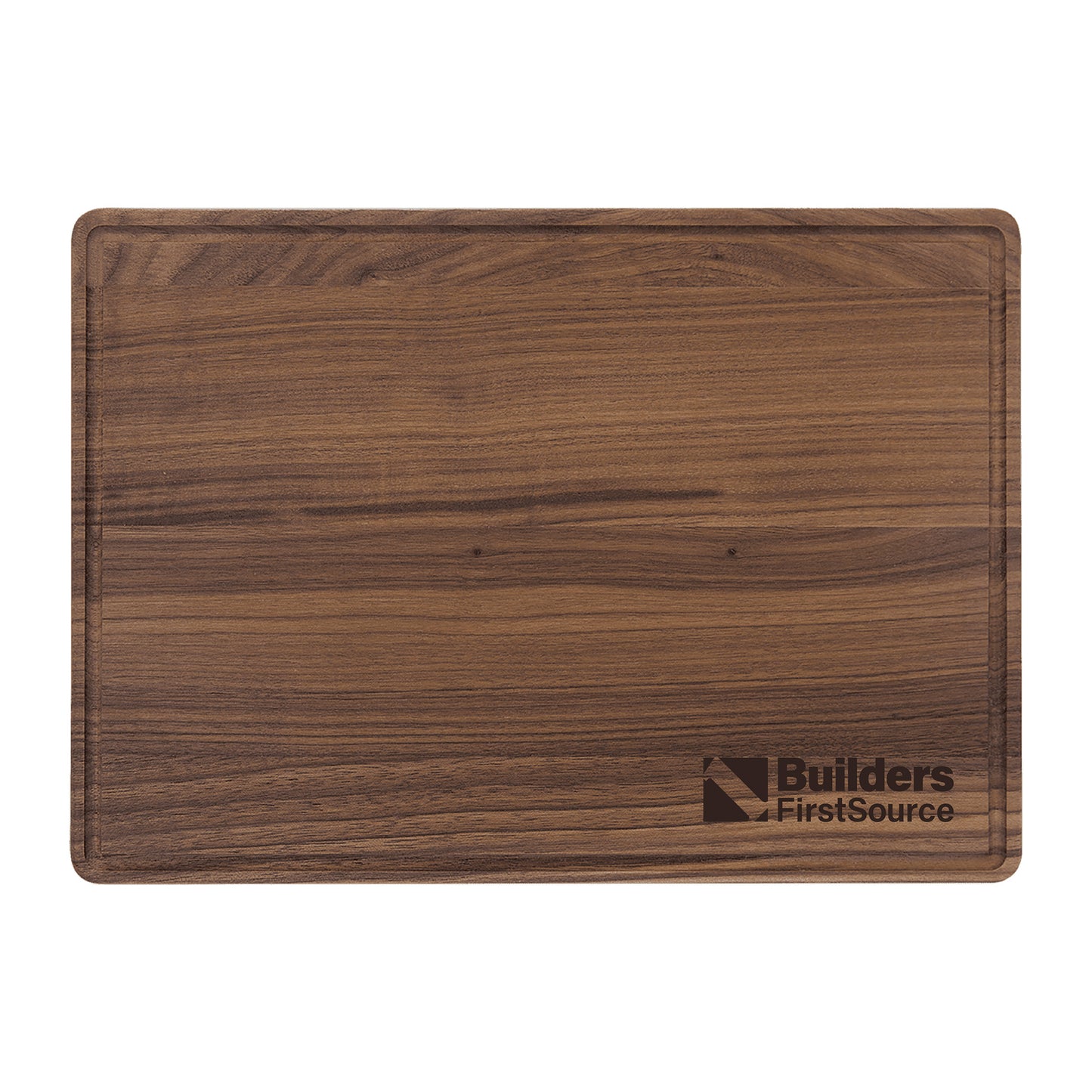 Builders FirstSource - Walnut Cutting Board with Drip Ring