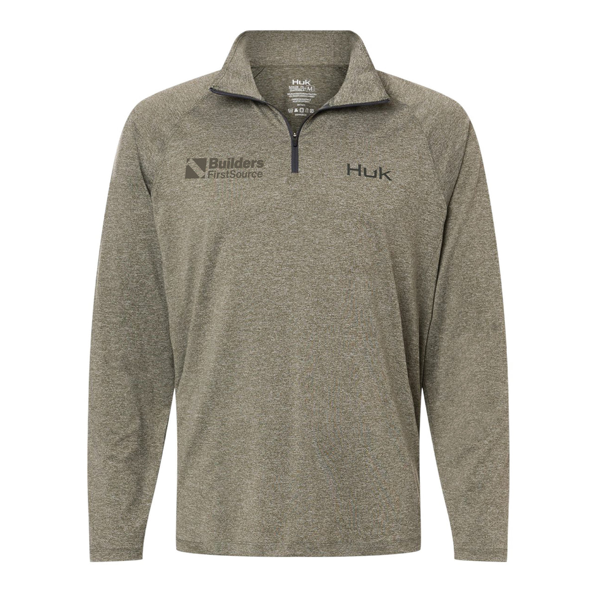HUK - Men's Airweight Heather Quarter-Zip Pullover