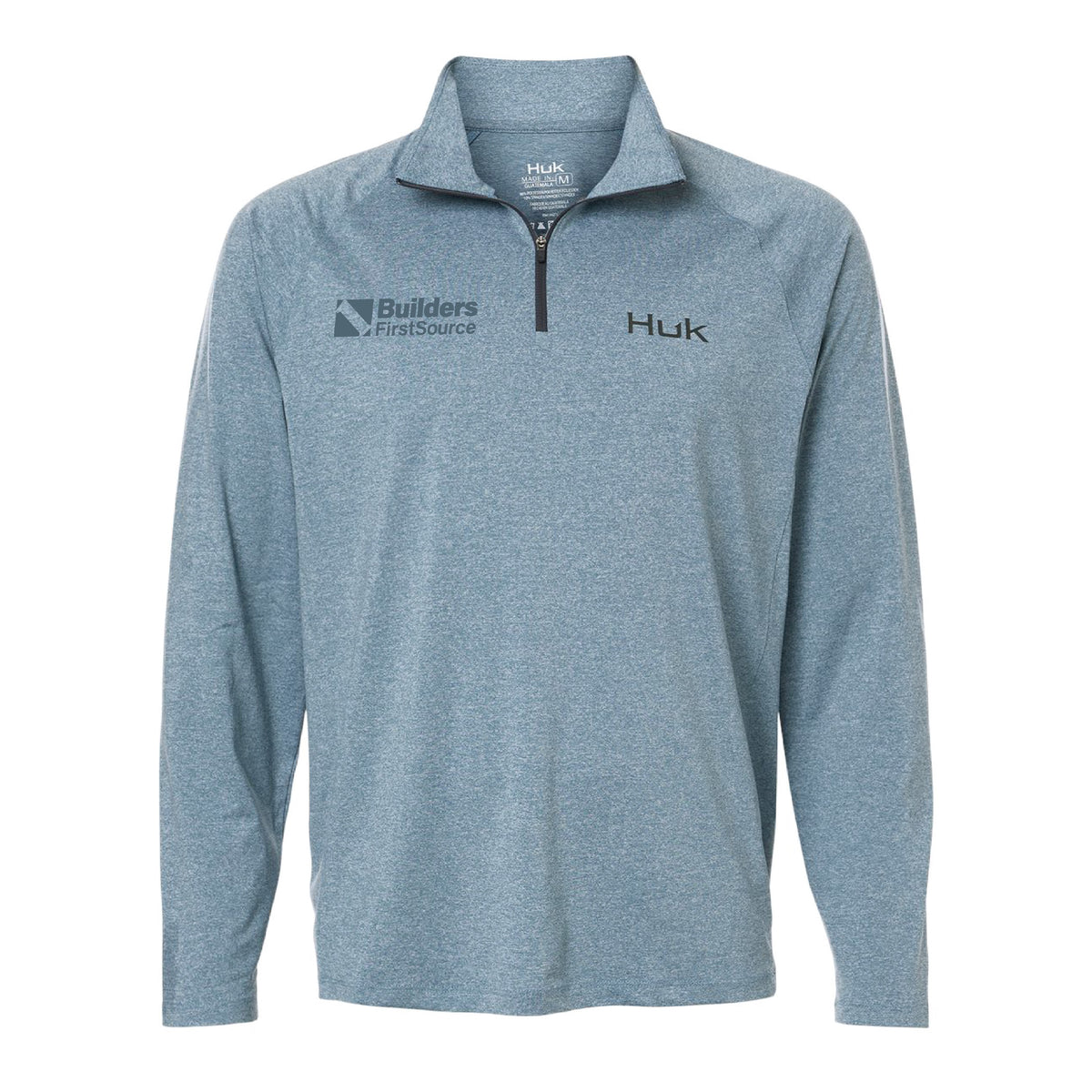 HUK - Men's Airweight Heather Quarter-Zip Pullover