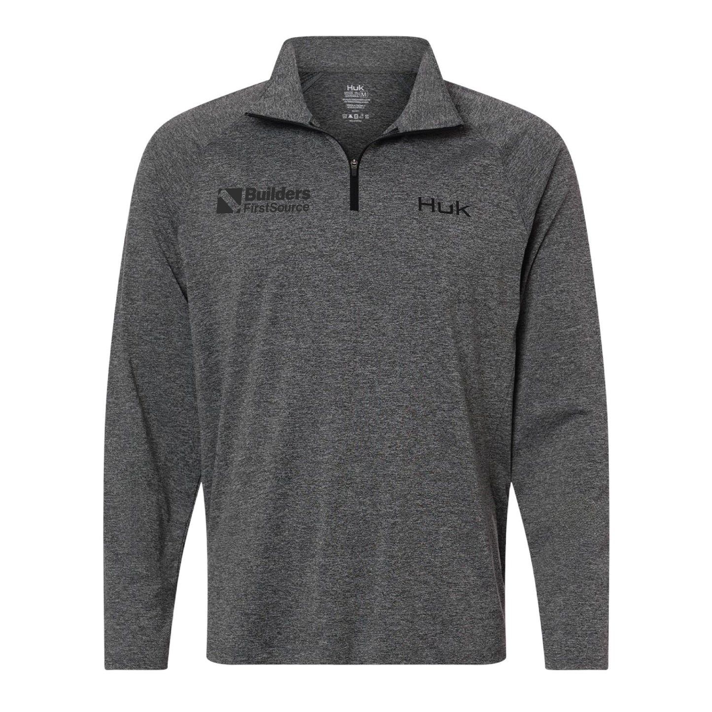 HUK - Men's Airweight Heather Quarter-Zip Pullover