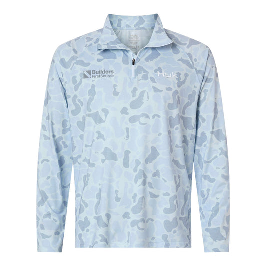 HUK - Men's Airweight KC Printed 1/4 Zip Pullover