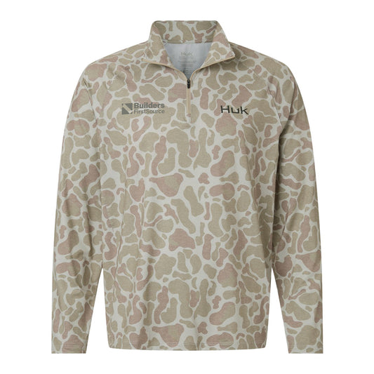 HUK - Men's Airweight KC Printed 1/4 Zip Pullover