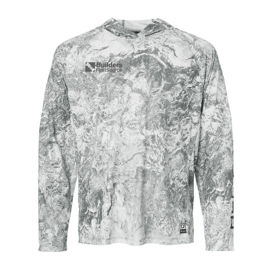 HUK - Men's Pursuit Mossy Oak Printed Hooded Long Sleeve T-Shirt