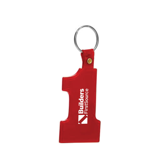 Builders FirstSource - 1 Shaped Soft Plastic Keychain