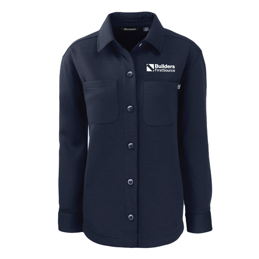 Cutter & Buck - Roam Recycled Buttery-Soft Knit Ladies' Button Down Shirt Jacket