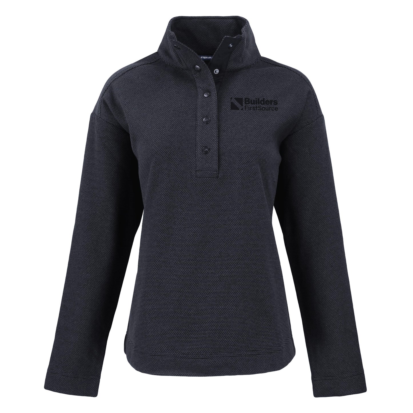 Cutter & Buck - Hunts Point Recycled Fleece Ladies' Hybrid Snap Placket Pullover