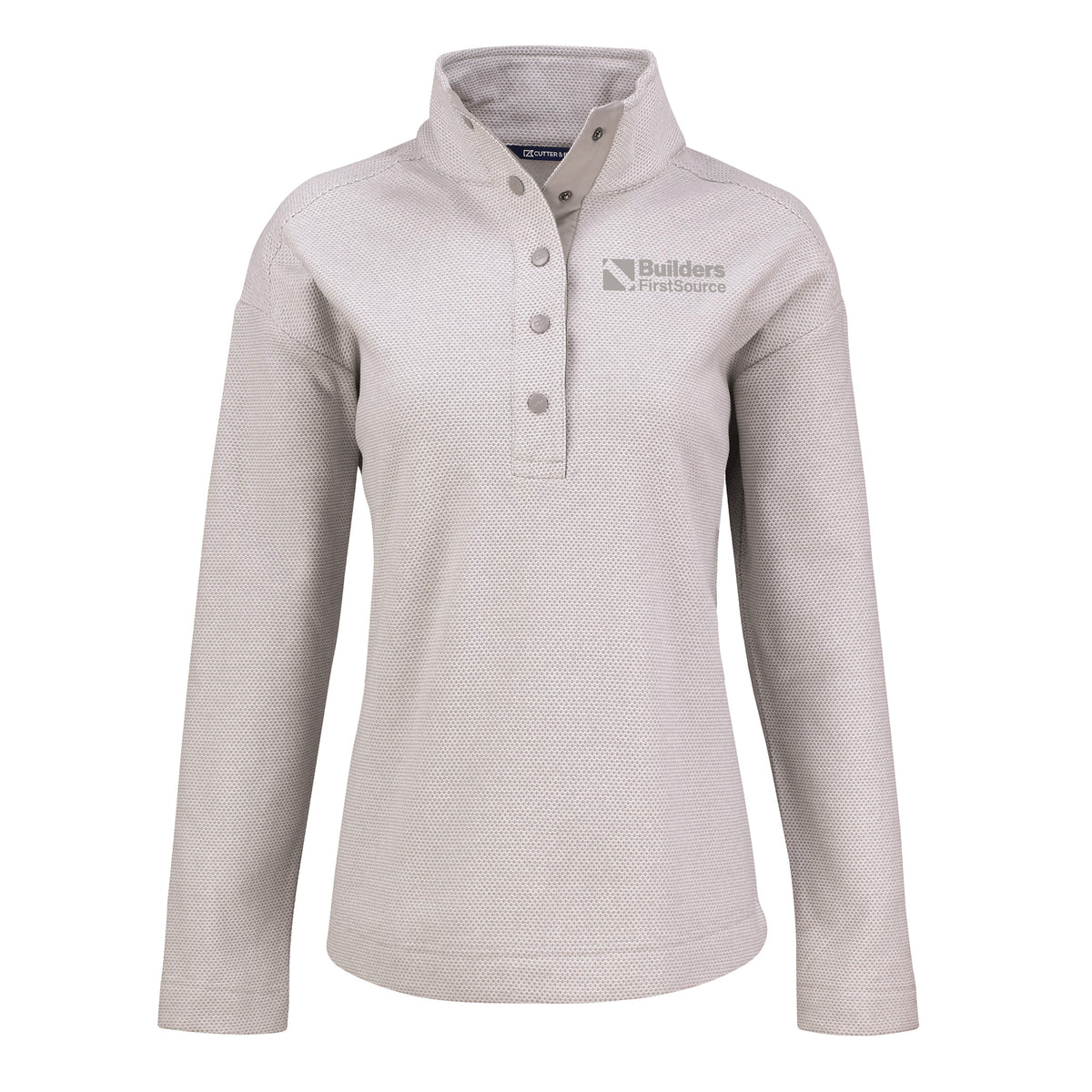Cutter & Buck - Hunts Point Recycled Fleece Ladies' Hybrid Snap Placket Pullover
