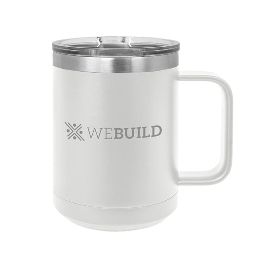 WeBuild White Polar Camel 15 oz. Vacuum Insulated Mug