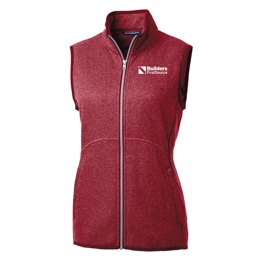 Cutter & Buck Mainsail Sweater Knit Ladies' Full Zip Vest