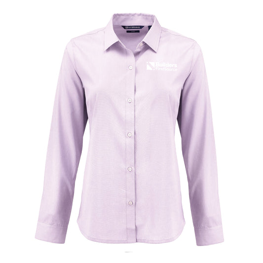 Cutter & Buck - Skyline End on End Recycled Long Sleeve Ladies' Dress Shirt