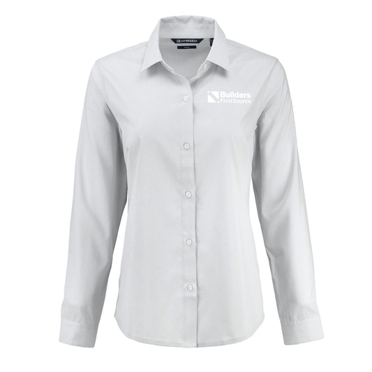 Cutter & Buck - Skyline End on End Recycled Long Sleeve Ladies' Dress Shirt