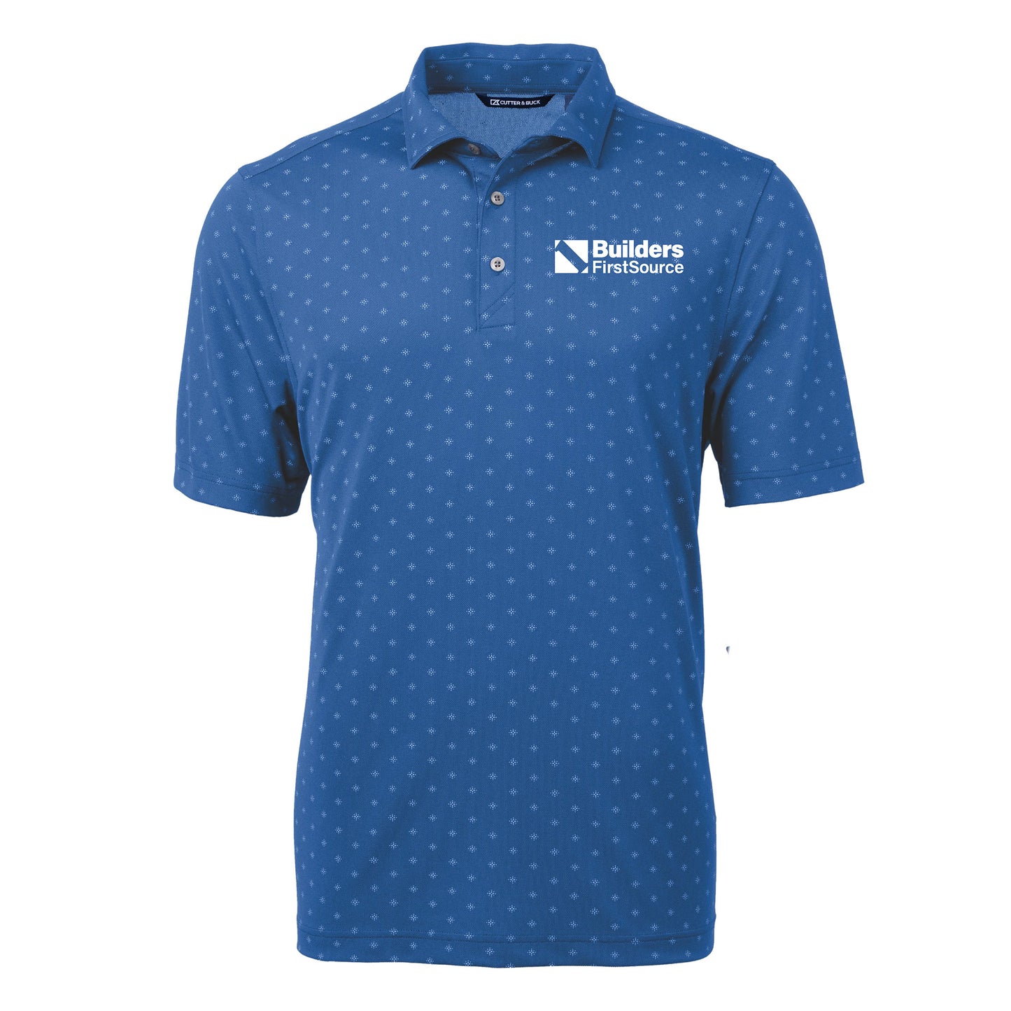 Cutter & Buck - Virtue Recycled Tile Print Featherlight Pique Men's Polo