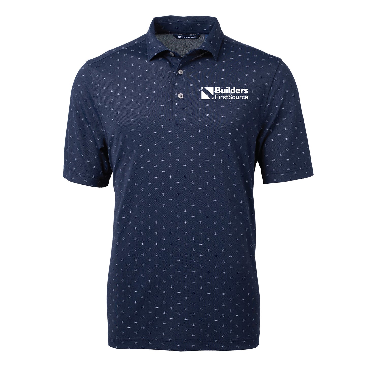 Cutter & Buck - Virtue Recycled Tile Print Featherlight Pique Men's Polo