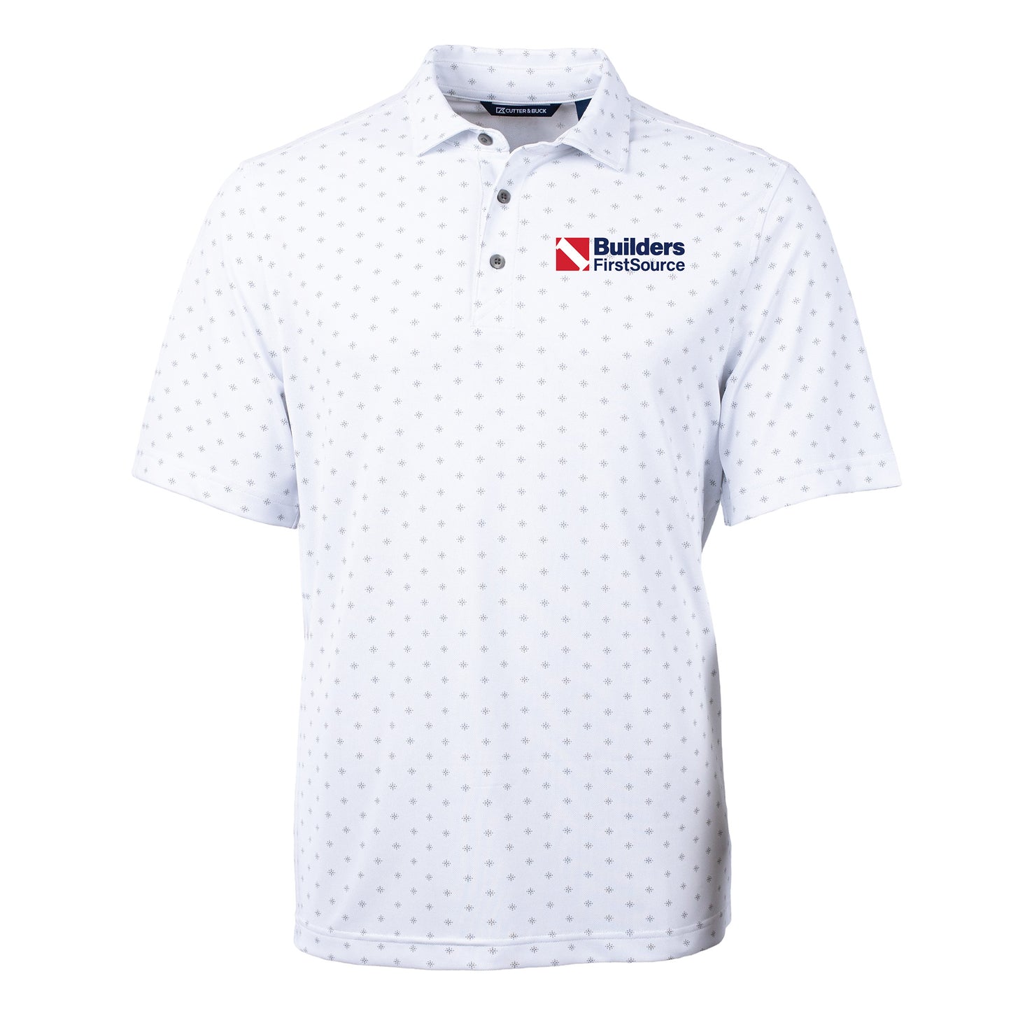 Cutter & Buck - Virtue Recycled Tile Print Featherlight Pique Men's Polo