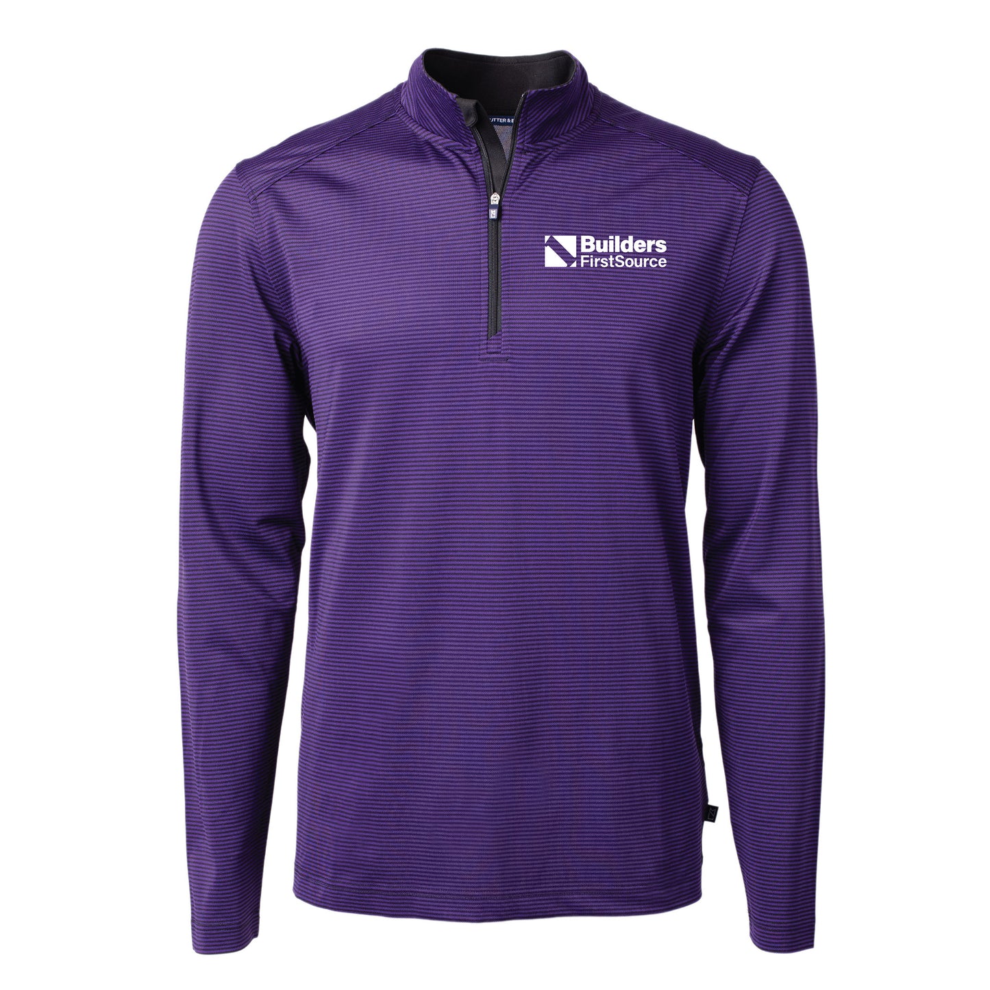 Cutter & Buck - Virtue Recycled Micro Stripe Featherlight Pique Men's Quarter Zip Pullover