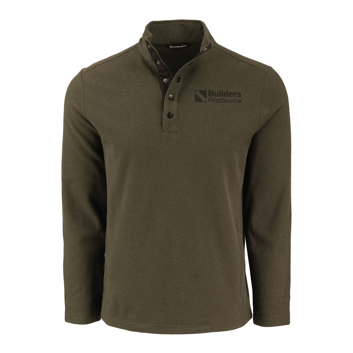 Cutter & Buck - Hunts Point Recycled Fleece Men's Hybrid Snap Placket Pullover