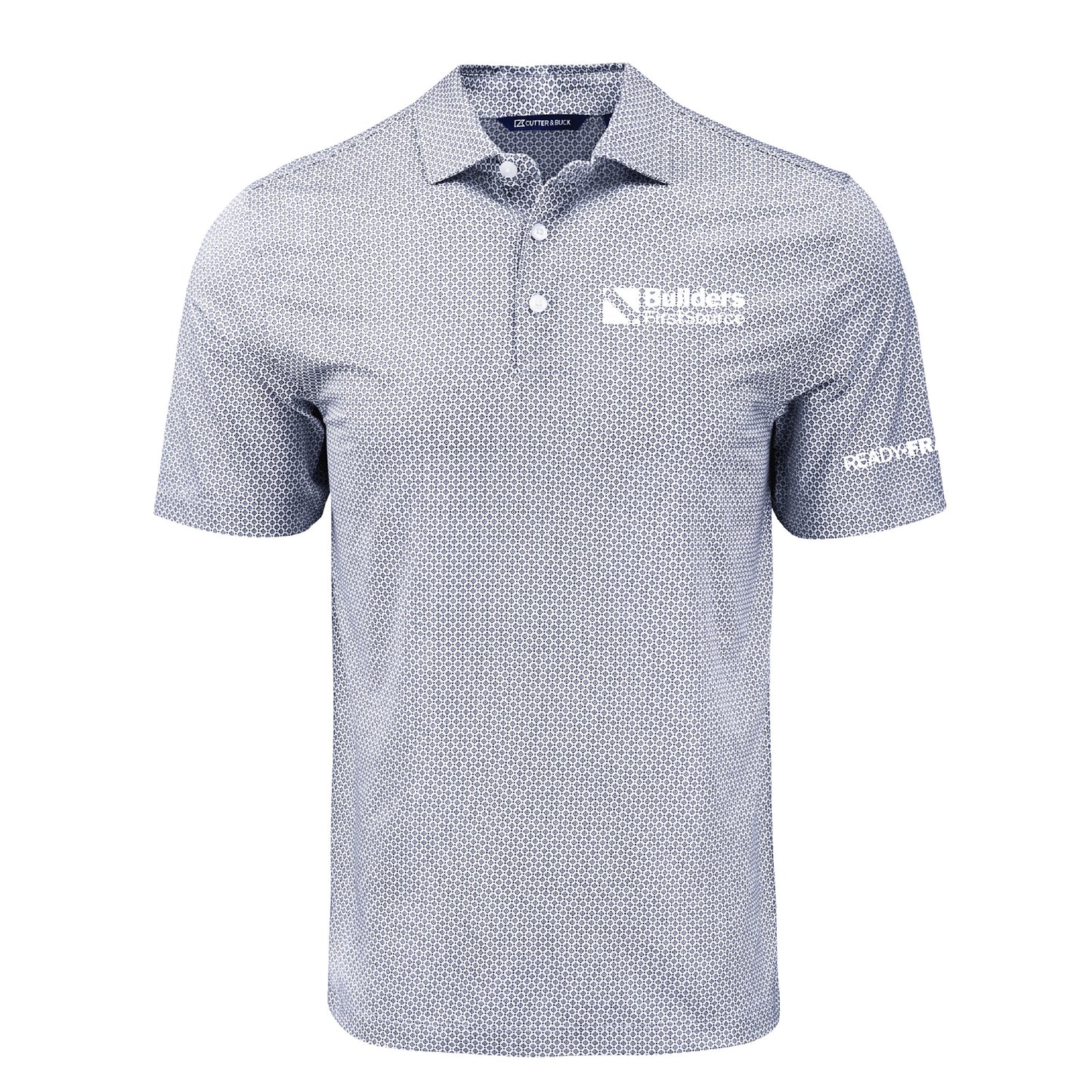 READY-FRAME Cutter & Buck - Pike Eco Diamond Dot Print Recycled Men's Polo