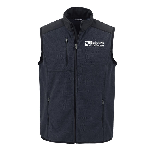 Cutter & Buck - Hunts Point Recycled Fleece Men's Hybrid Full Zip Vest
