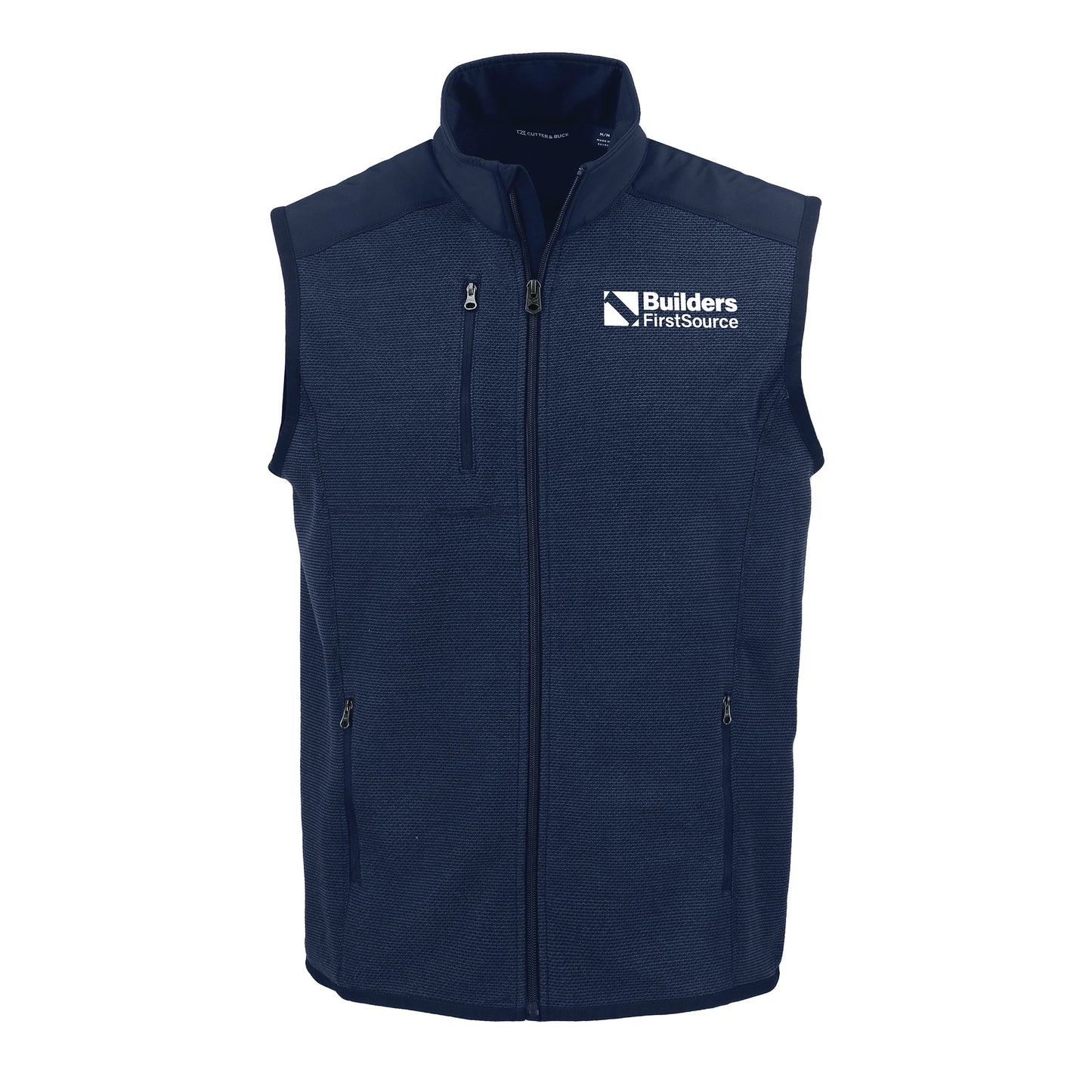 Cutter & Buck - Hunts Point Recycled Fleece Men's Hybrid Full Zip Vest