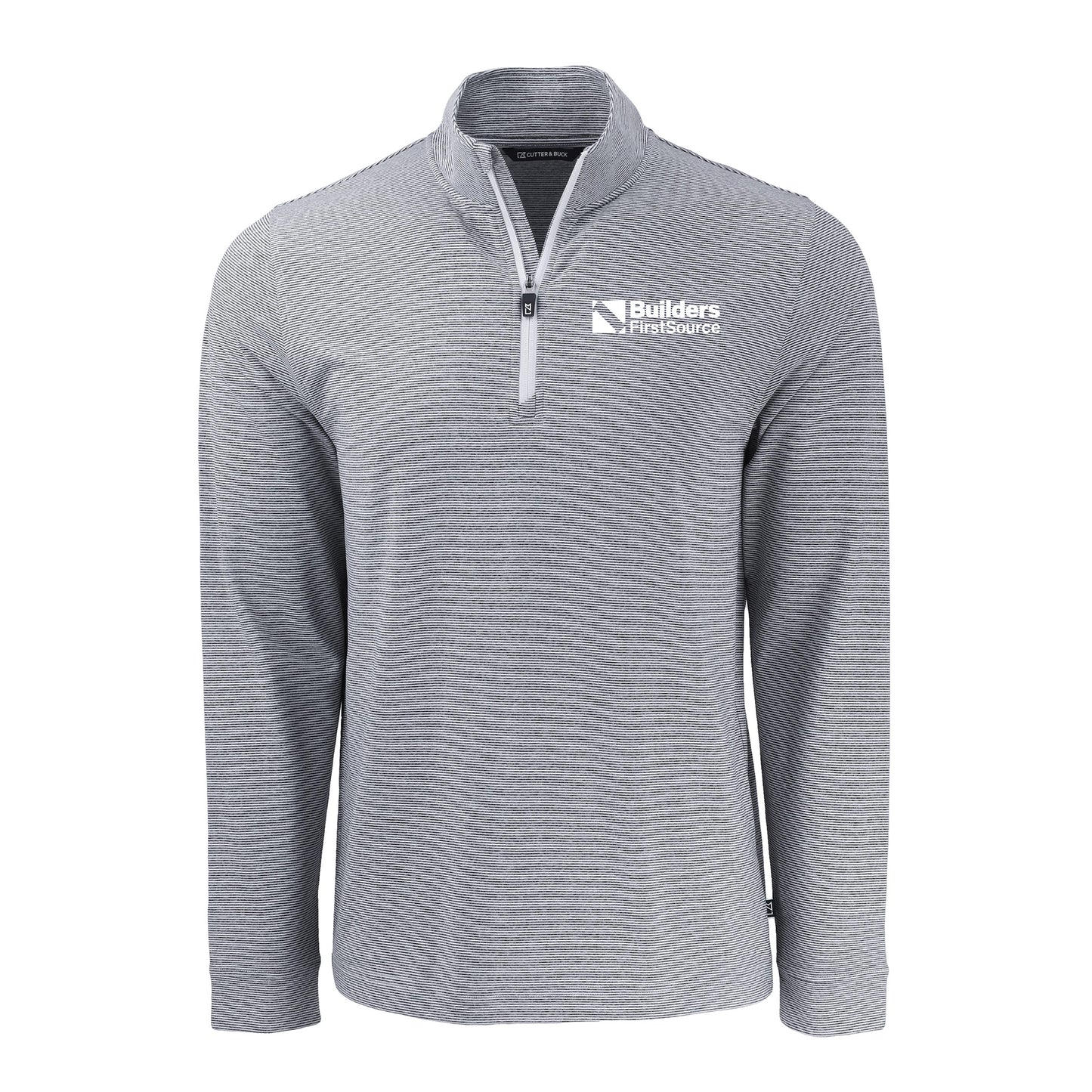 Cutter & Buck - Adapt Recycled Soft Knit Stripe Men's Quarter Zip Pullover