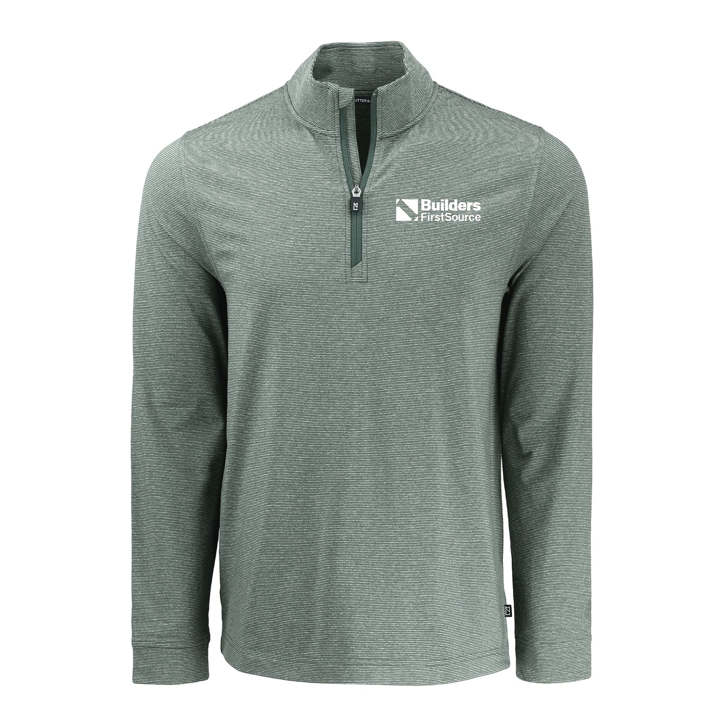 Cutter & Buck - Adapt Recycled Soft Knit Stripe Men's Quarter Zip Pullover