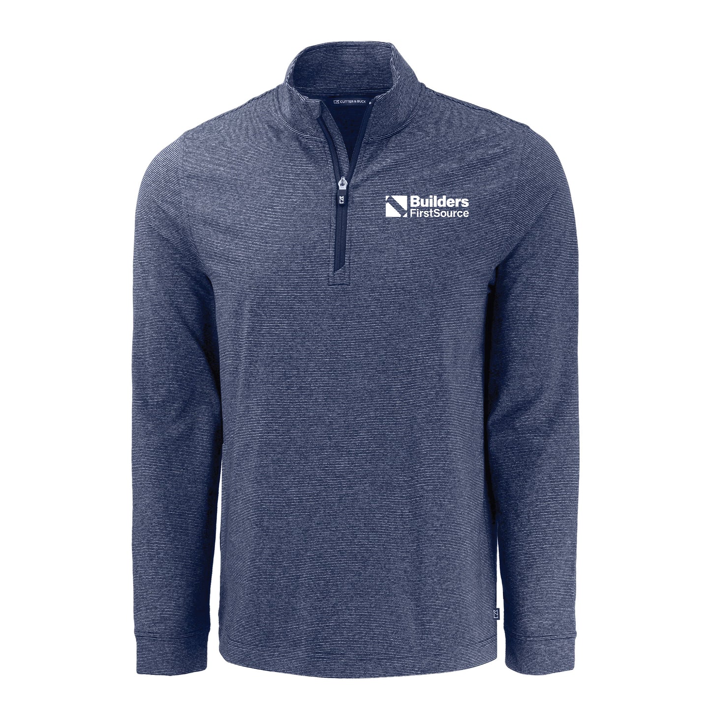 Cutter & Buck - Adapt Recycled Soft Knit Stripe Men's Quarter Zip Pullover