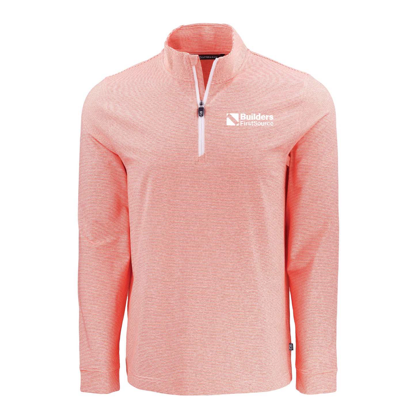 Cutter & Buck - Adapt Recycled Soft Knit Stripe Men's Quarter Zip Pullover
