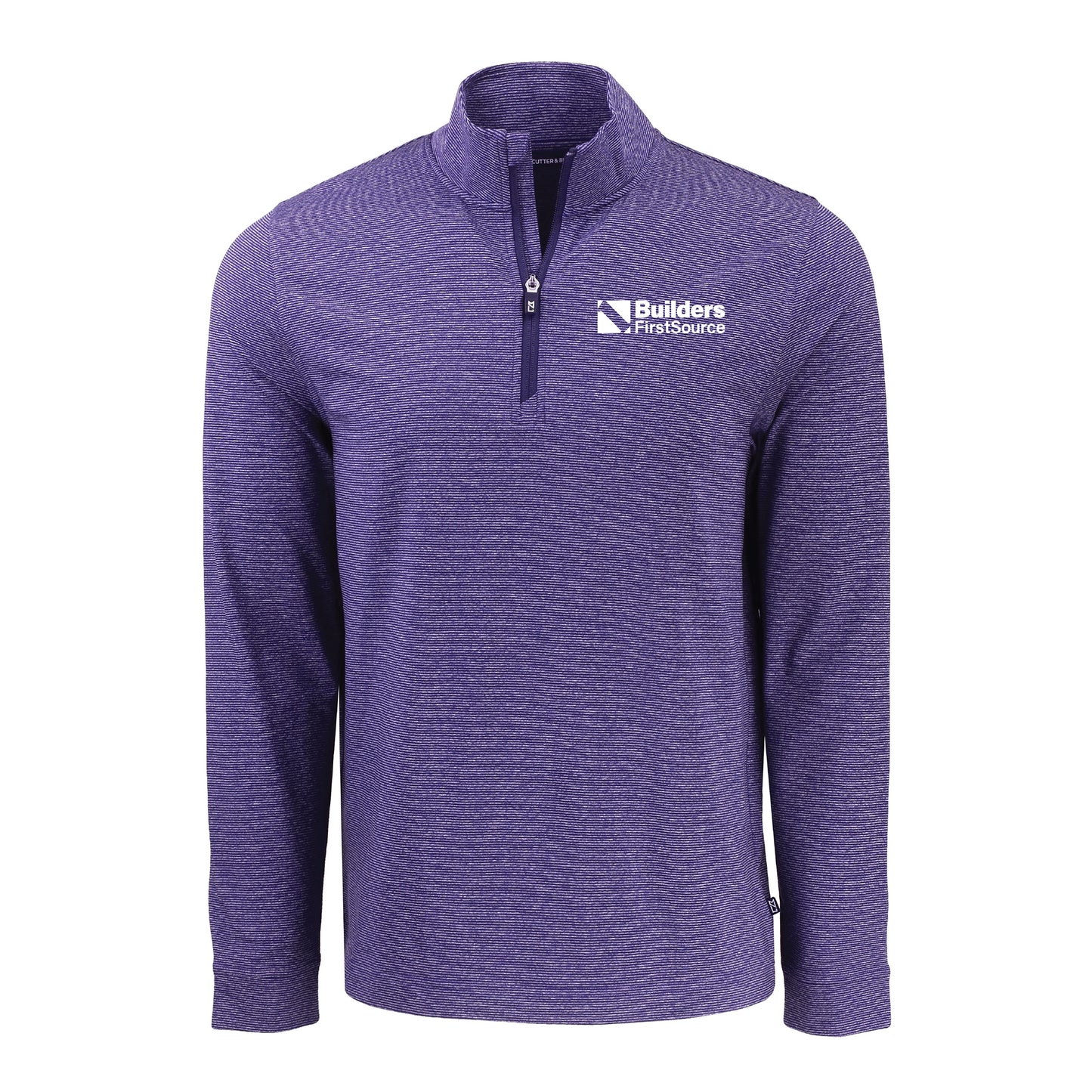 Cutter & Buck - Adapt Recycled Soft Knit Stripe Men's Quarter Zip Pullover