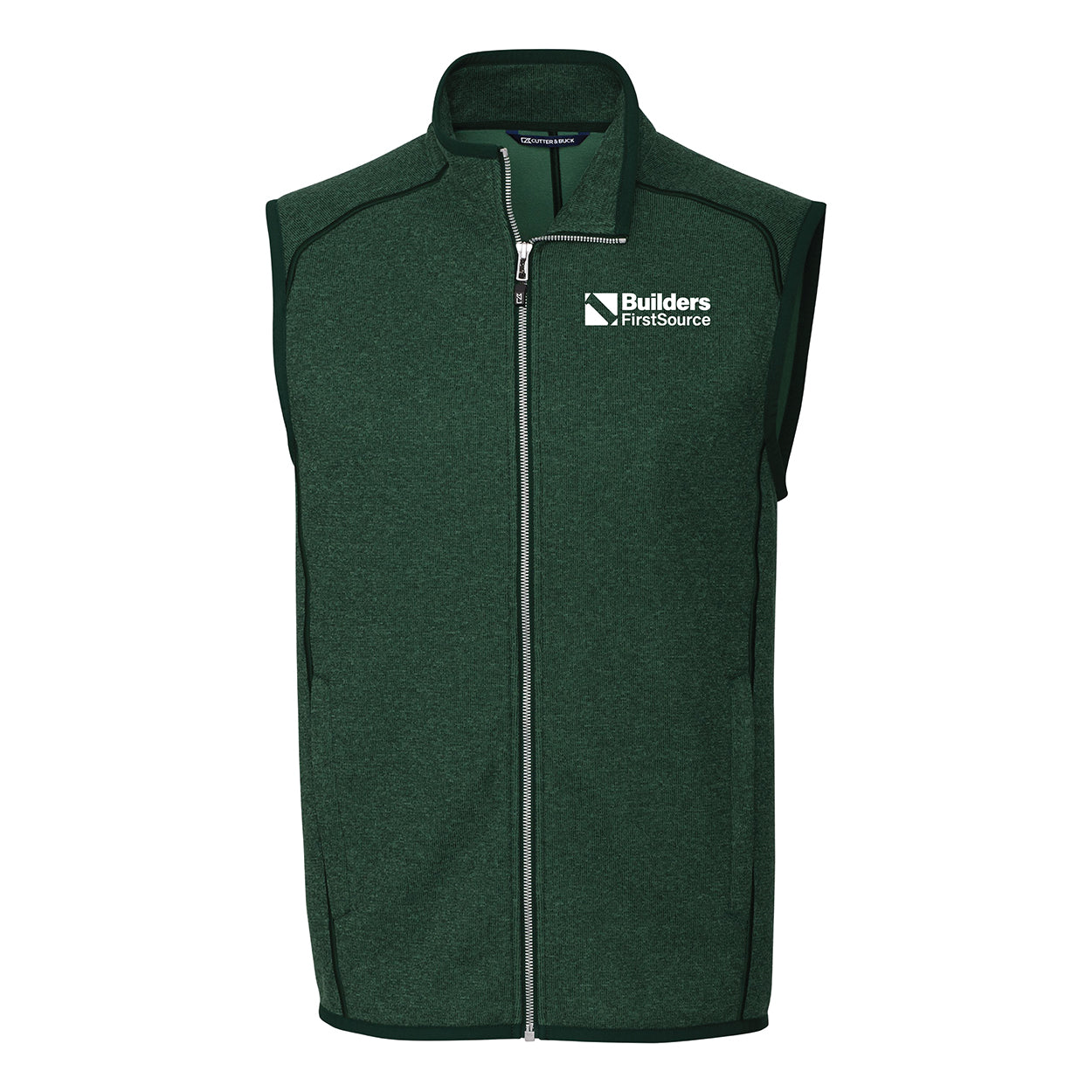 Cutter & Buck Mainsail Sweater-Knit Mens Full Zip Vest