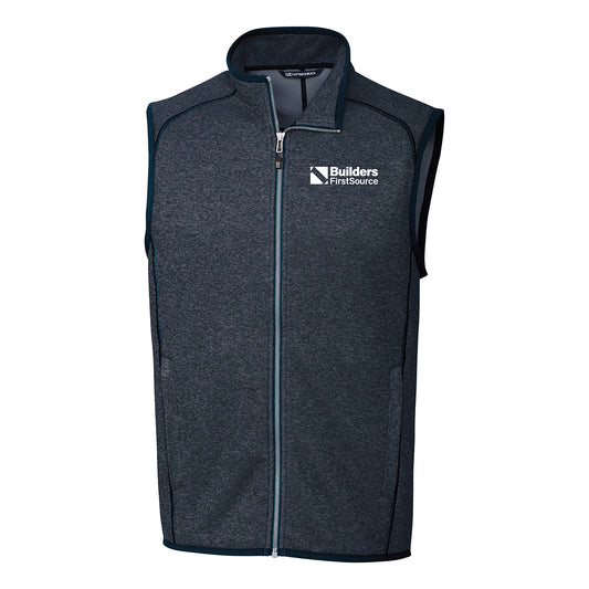 Cutter & Buck Mainsail Sweater-Knit Mens Full Zip Vest