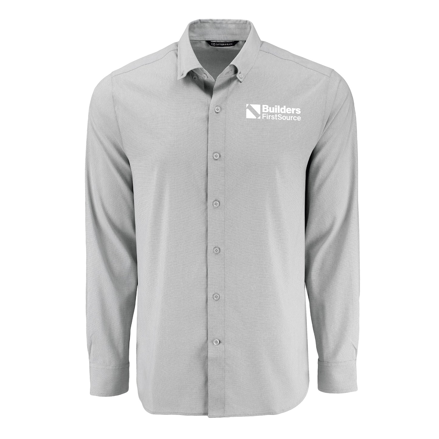 Cutter & Buck - Skyline End on End Recycled Long Sleeve Men's Dress Shirt