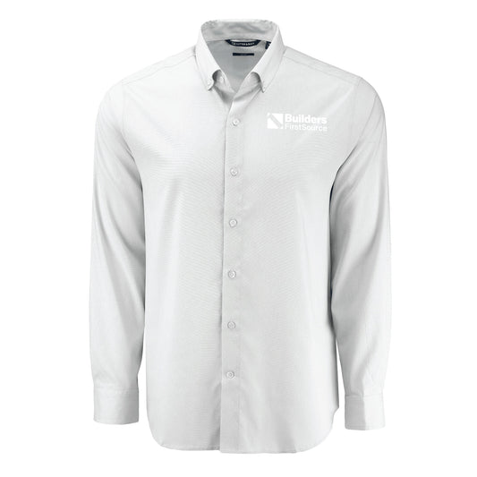 Cutter & Buck - Skyline End on End Recycled Long Sleeve Men's Dress Shirt