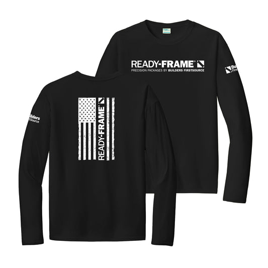 READY-FRAME - Long Sleeve Performance USA Flag Tee