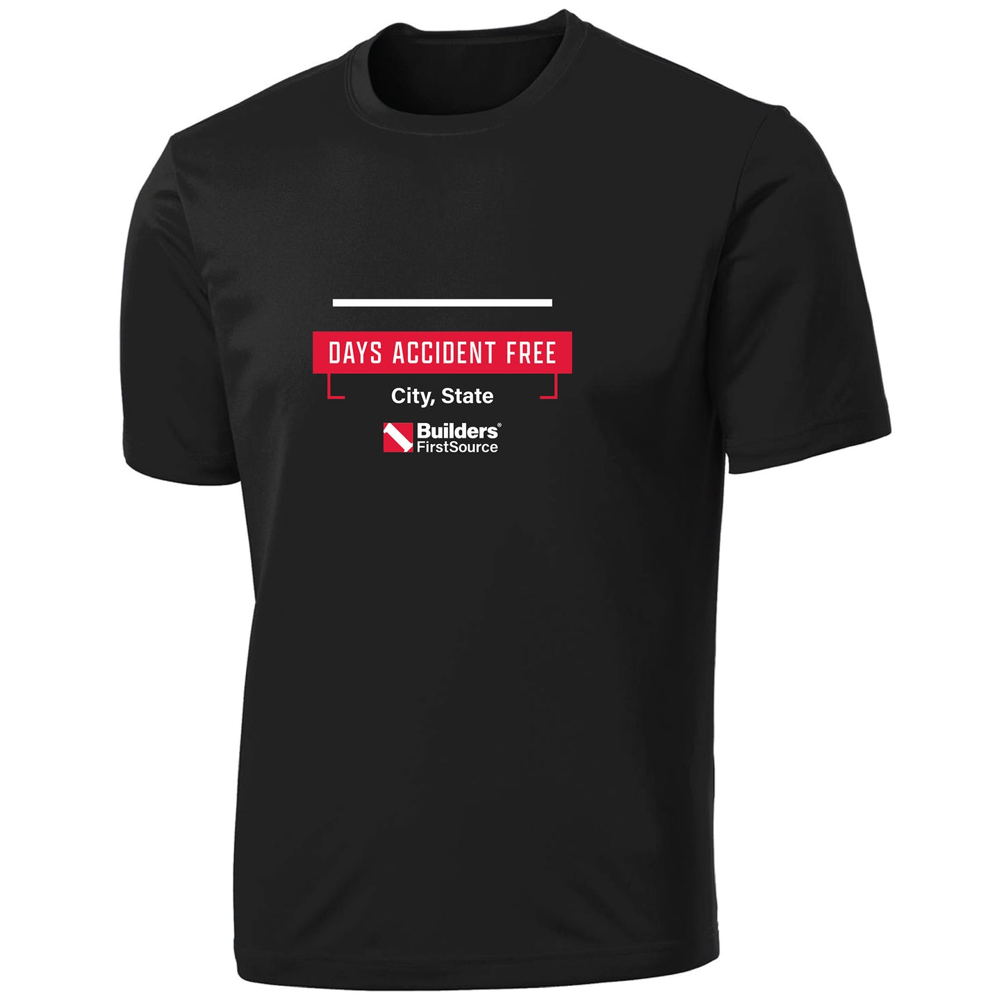 2-Color Print Accident Free Award - Dry Zone Moisture-Wicking Performance Tee