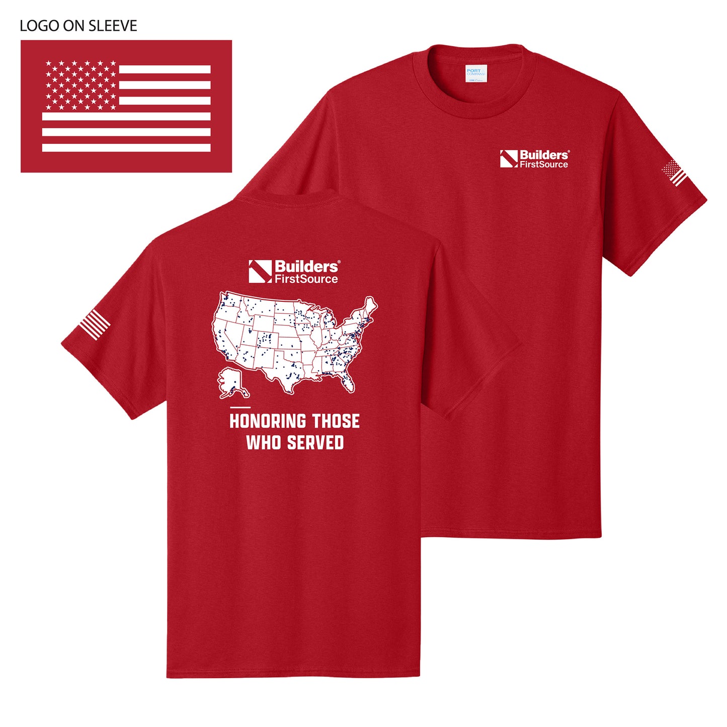 Builders FirstSource - Carry The Load Company Map Tee