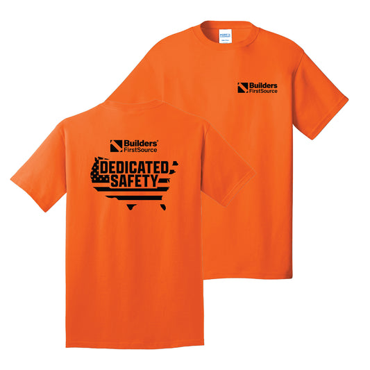 Builders FirstSource - Dedicated Safety Nation Hi-Viz Core Cotton Tee