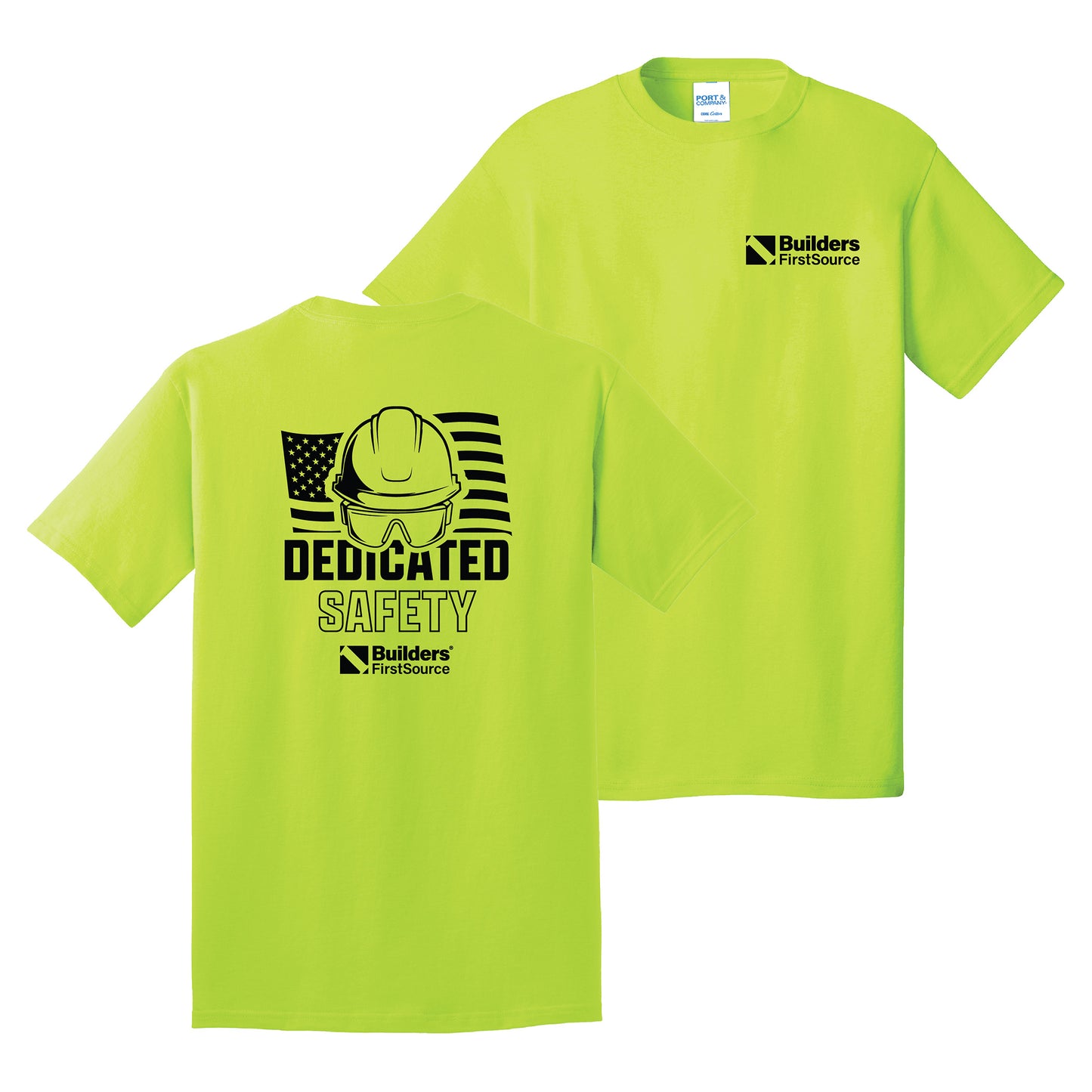 Builders FirstSource - Hard Hat Hero Hi-Viz Core Cotton Tee